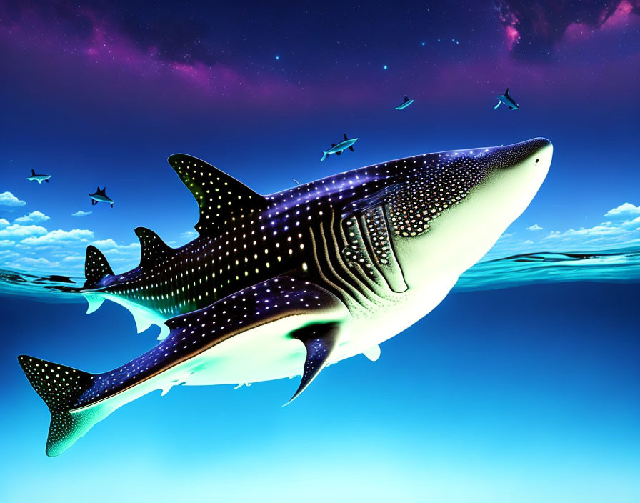 whale shark in the sky