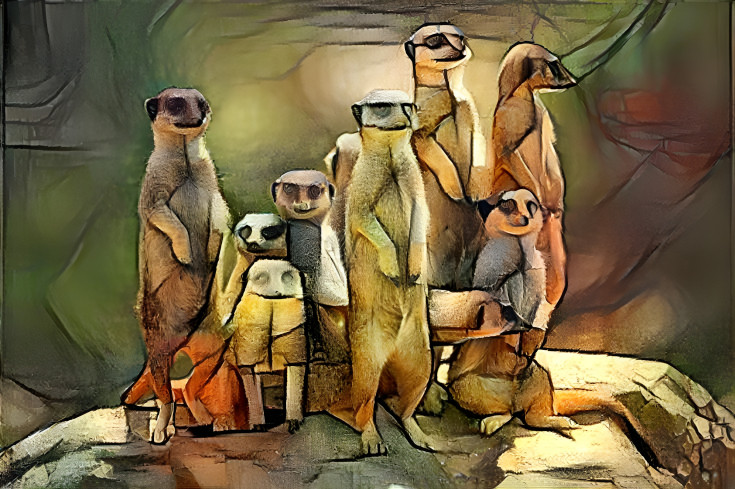 Cave painting 'The Meerkats' (unknown author)
