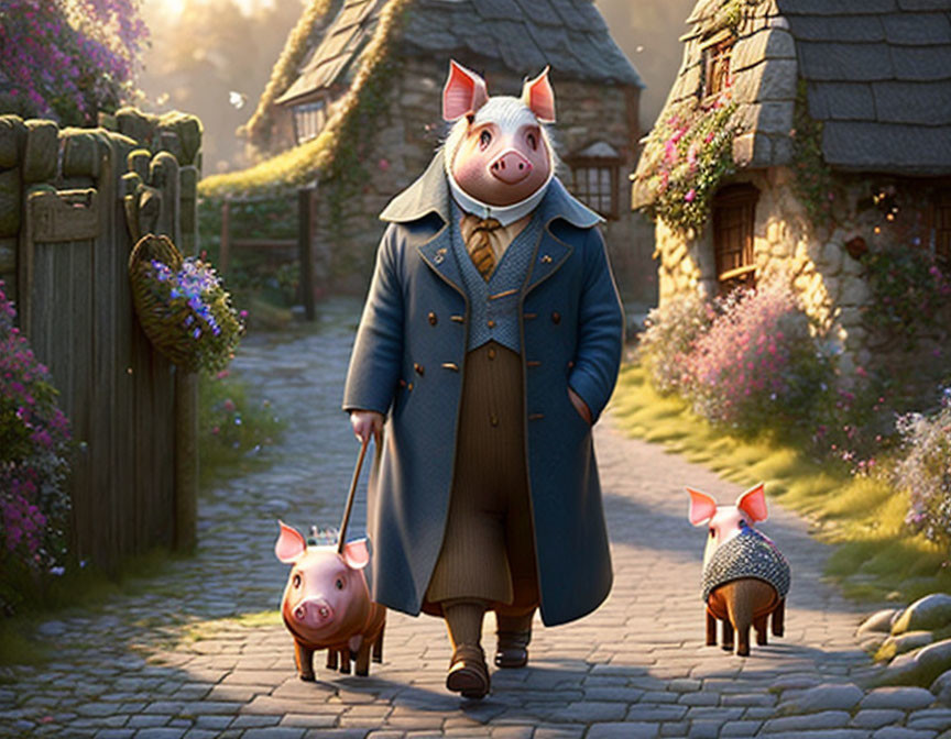 Gentleman piggy villager