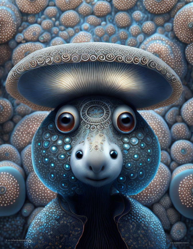 Cute biomorphic mushroom creature  #3