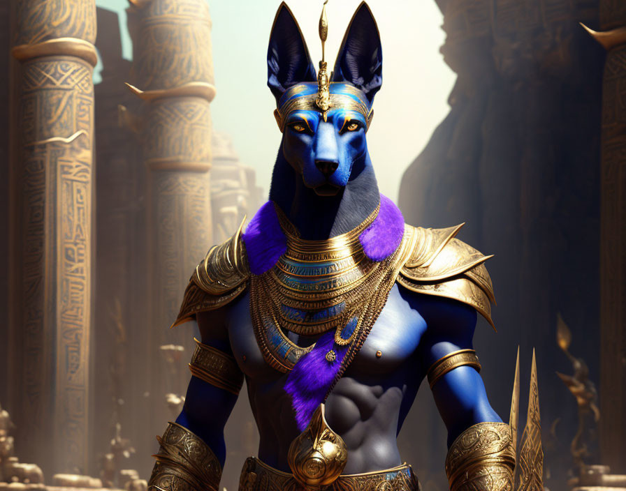 Anubis, the merciless Egyptian god.