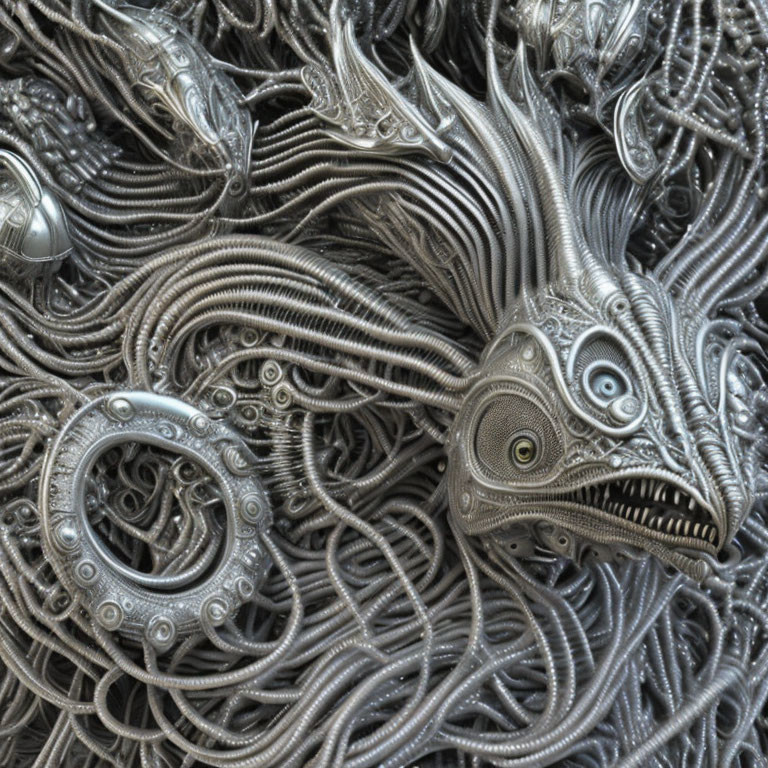 Alien in the style of Giger