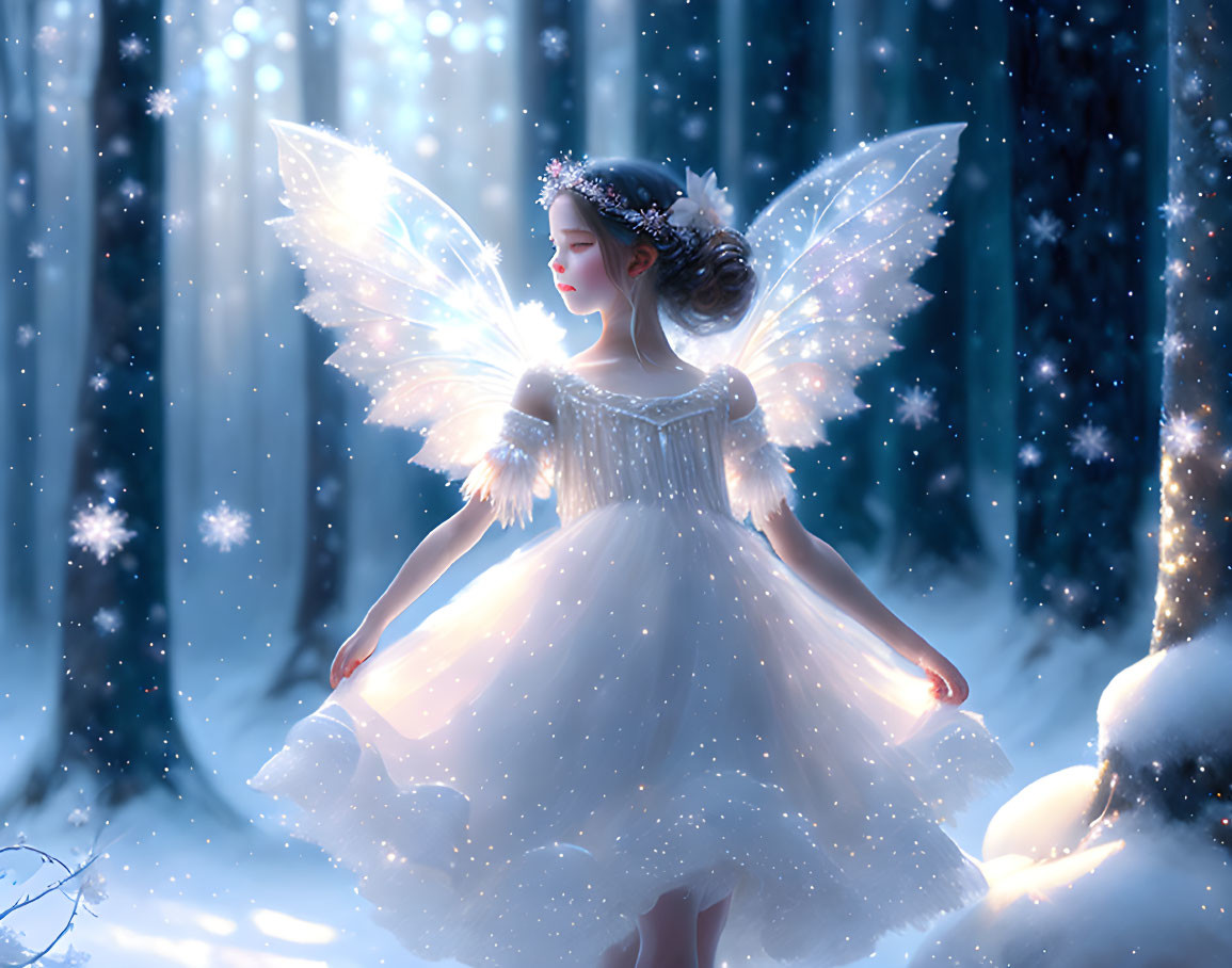 Snow fairy by Jeremy Mann