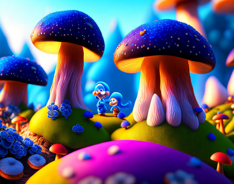 Mushroom Village for  Smurfs