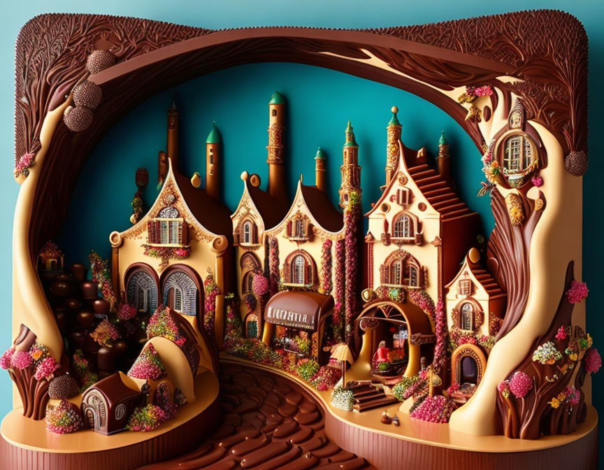 A chocolate town