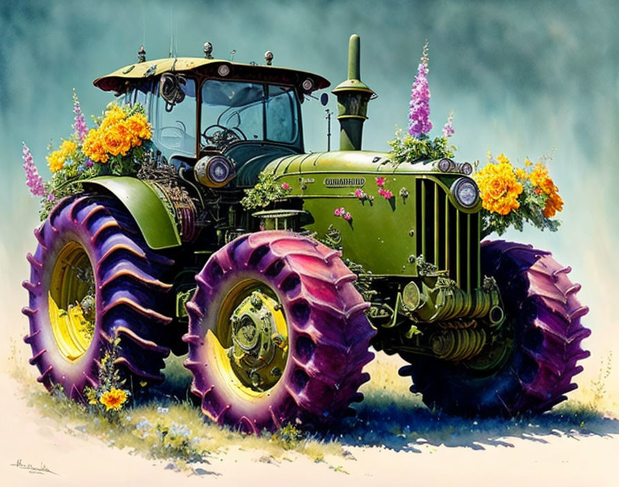  Old caterpillar tractor T-74 KhTZ!