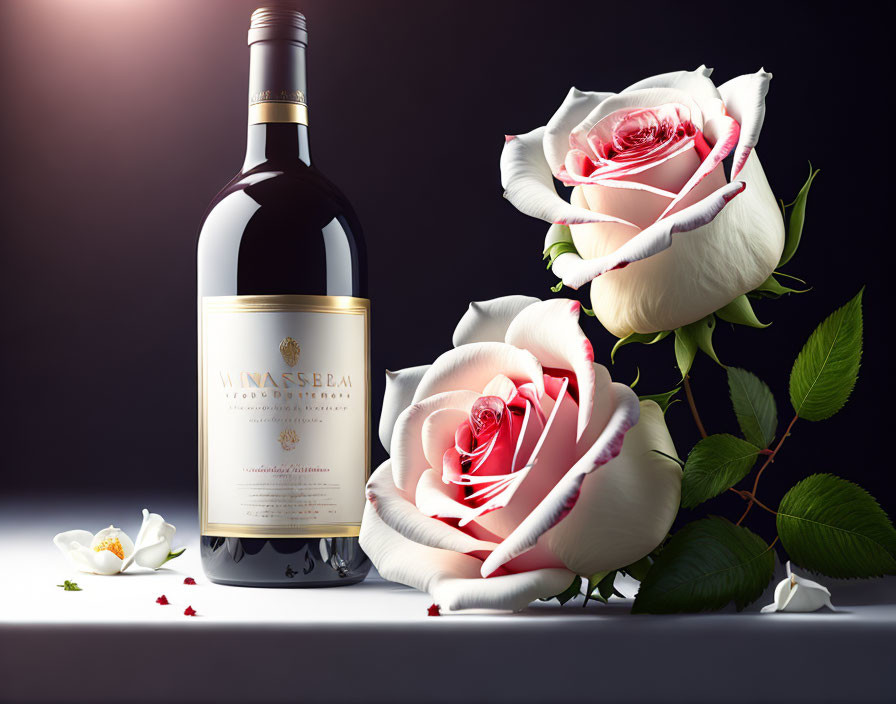  White roses in red wine...