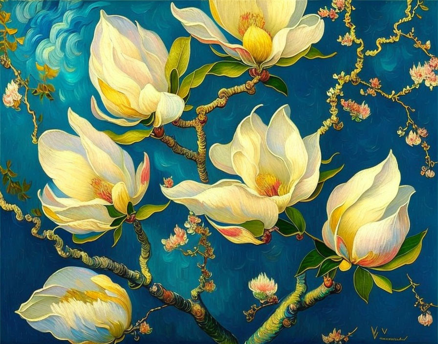 Magnolias painted by Vincent van Gogh...