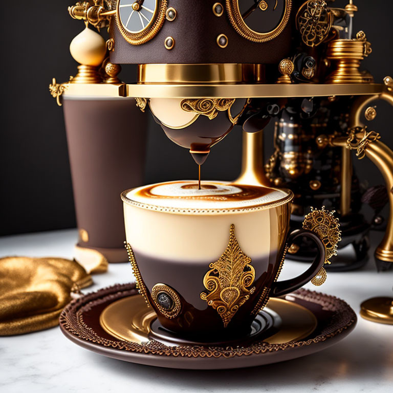  A steampunk cup of coffee!