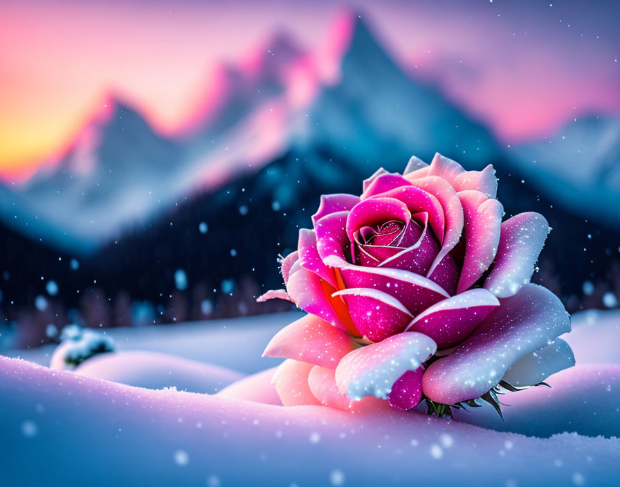 Pink rose flower...
