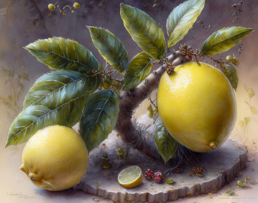  lemon tree, style by Jean Baptiste Monge...
