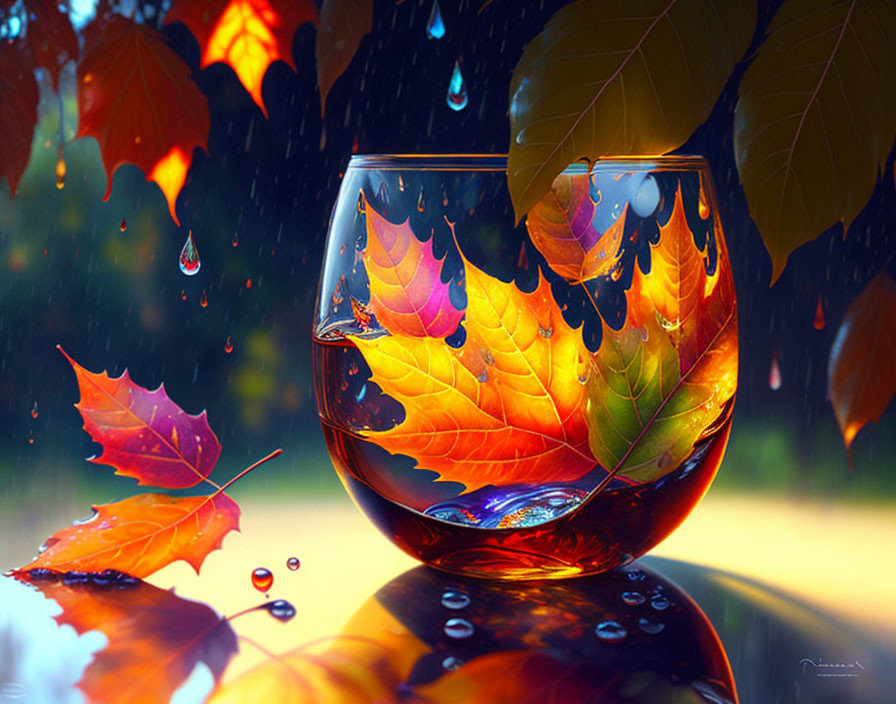 Autumn weather and colorful leaves...