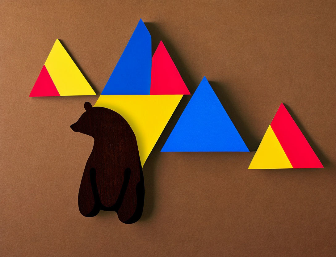 Bear inside a isosceles triangle
