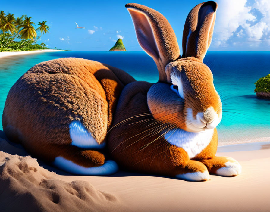 Big Bunny Beach Nap