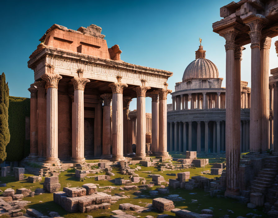 Ancient Roman temple 