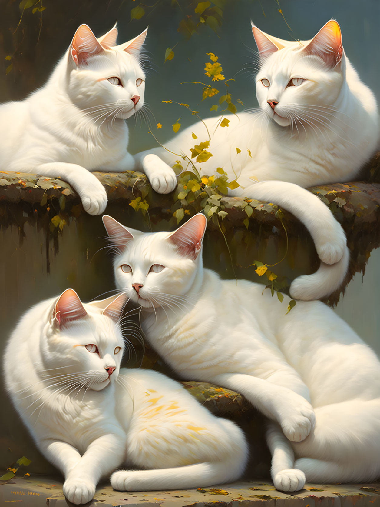 Wrong Place Wrong Time White cats