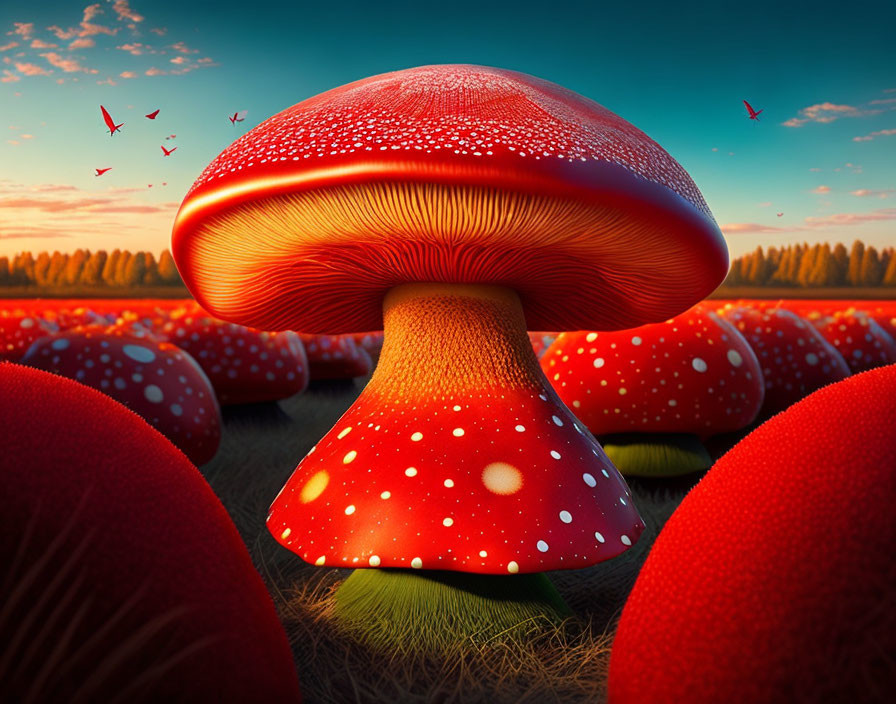 Big red mushroom 