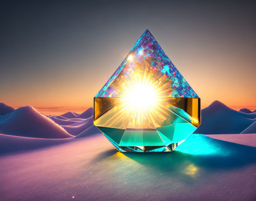 Crystal in sun