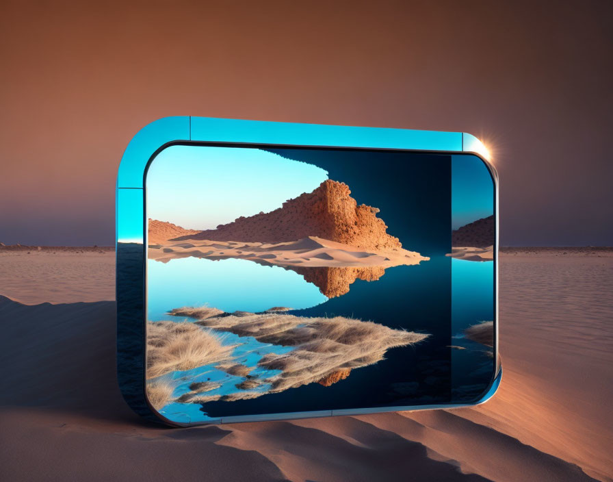 mirror and desert