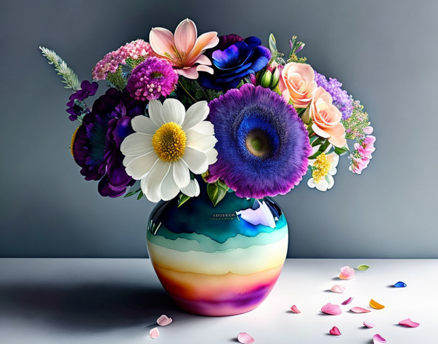 Watercolor vase