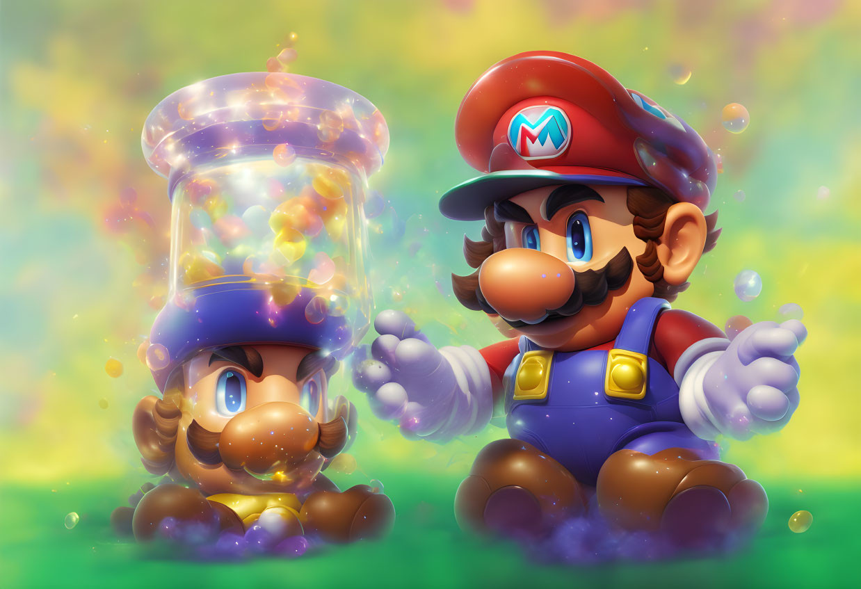 The Mario and fake Mario