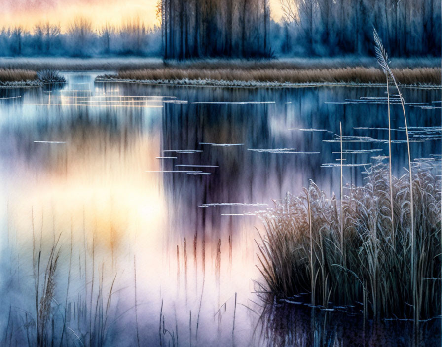 Frosty Wetlands