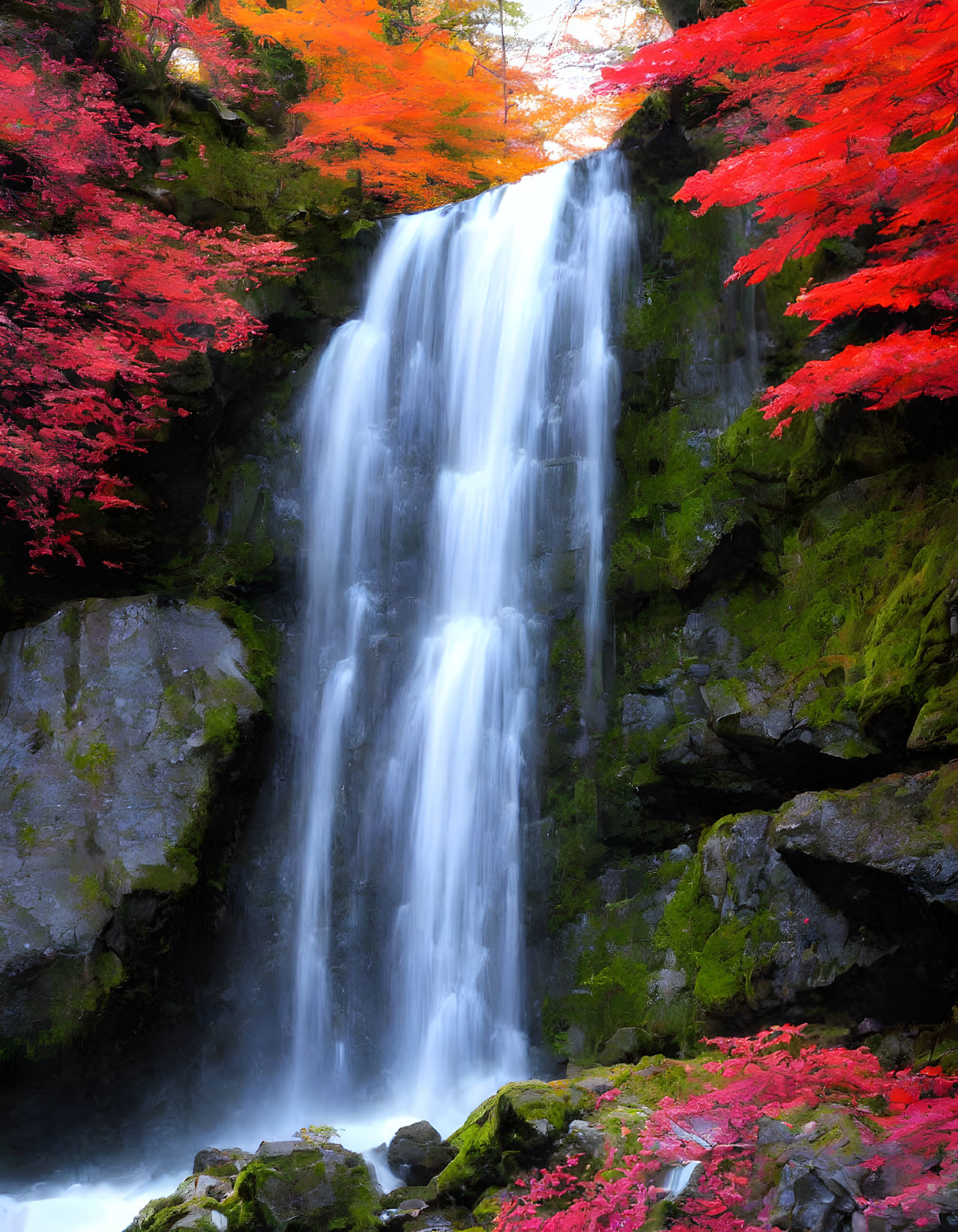 Deep waterfall