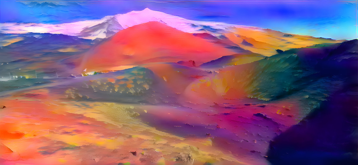 Colour volcano
