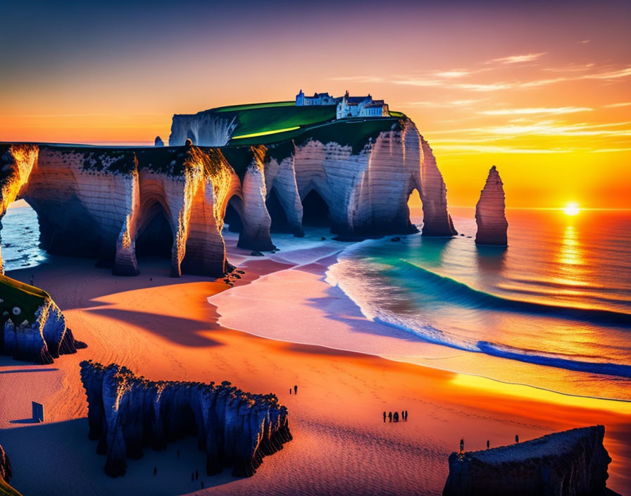 Sunset in Normandy