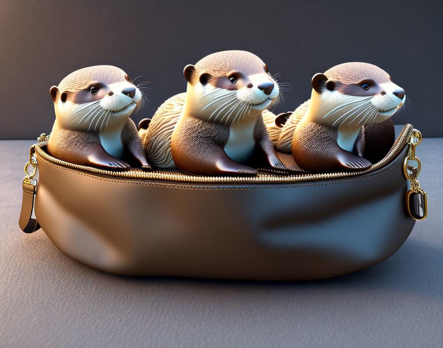 Otter purse
