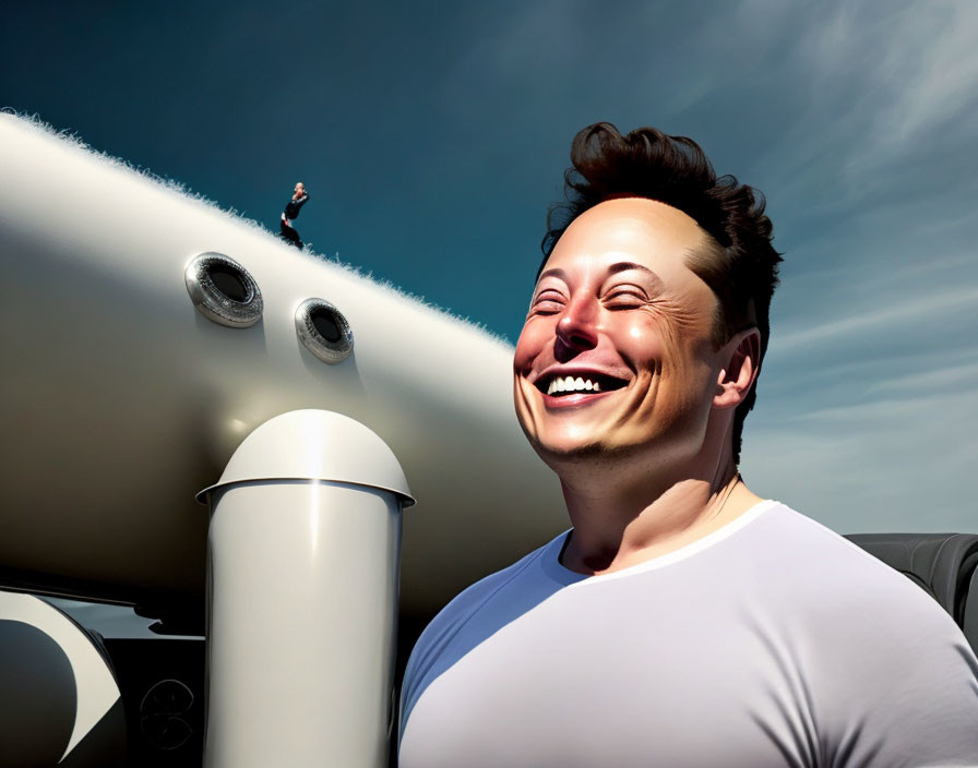 Happy Elon Musk