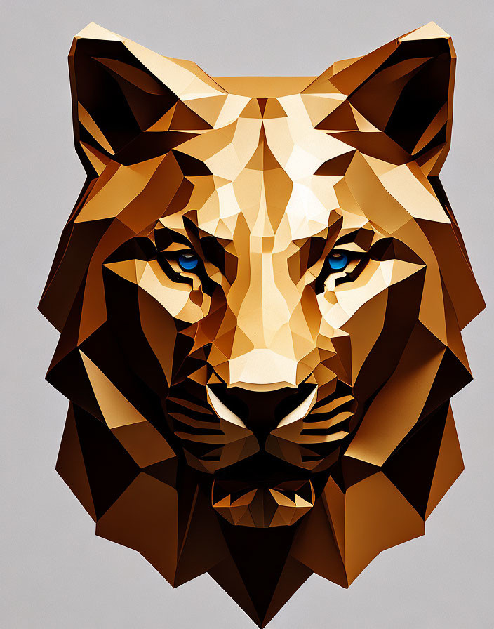polygon tiger face