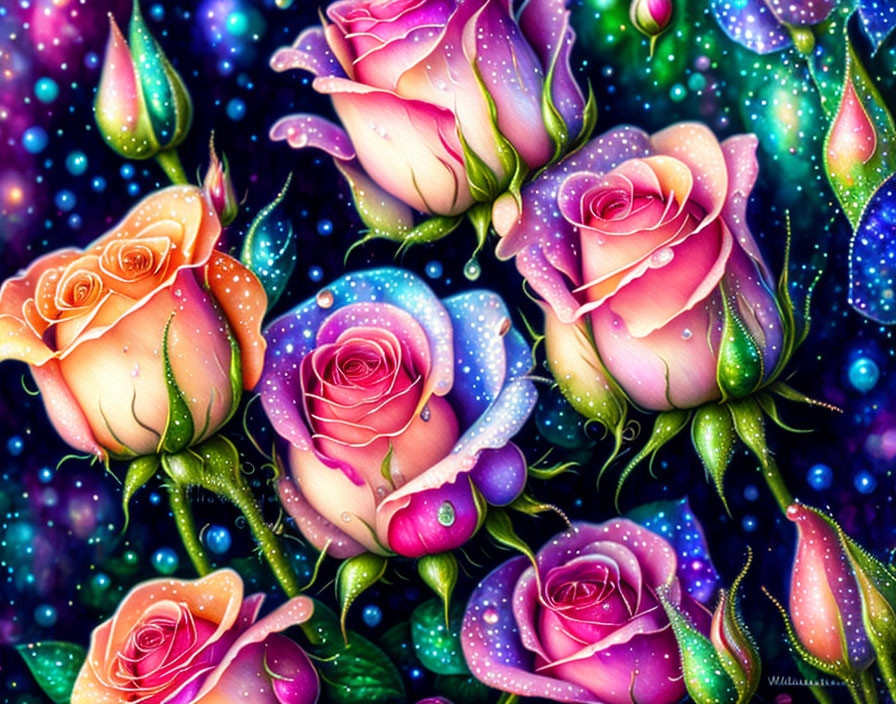 roses colorful