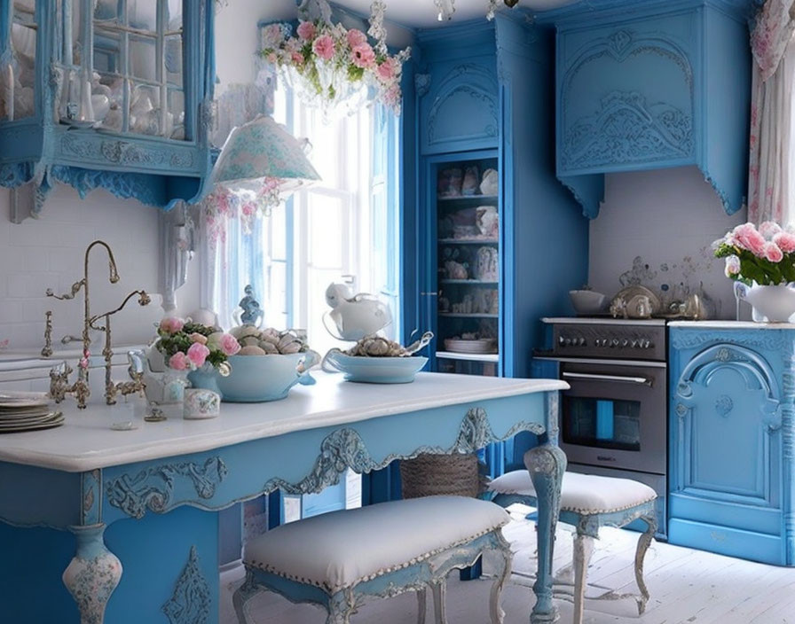 shabby chic in blue