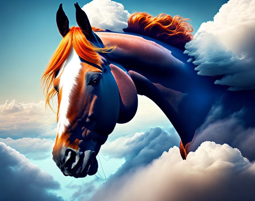 Horse on cloud