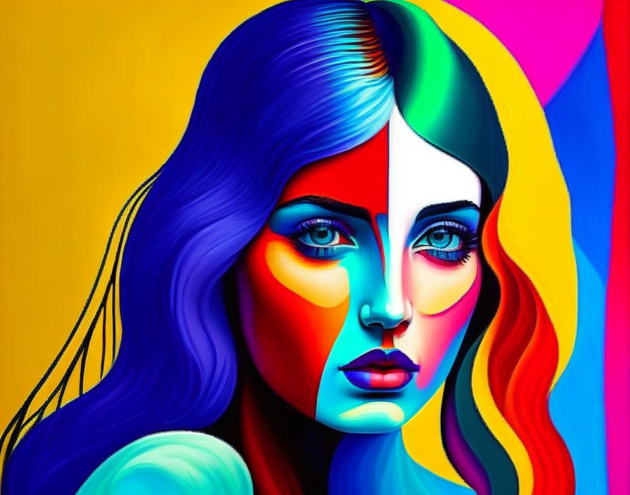 Girl in colours  