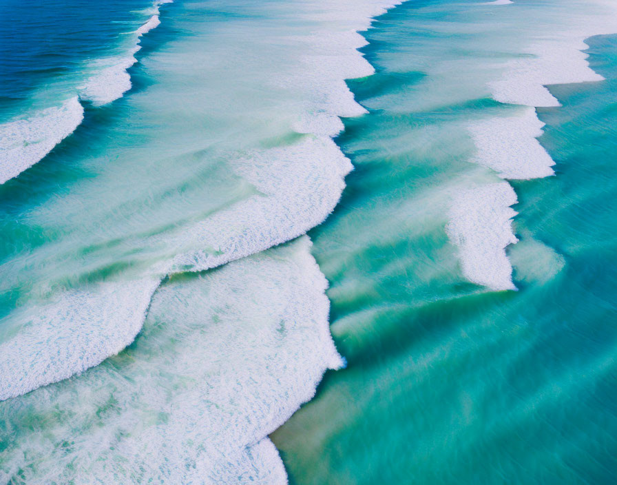 Light Blue Waves from above