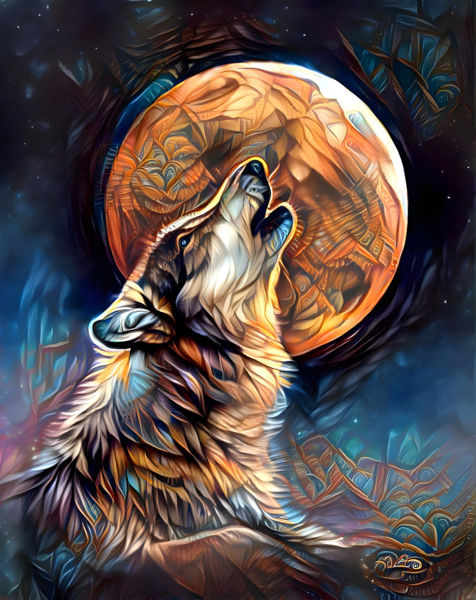 The alpha wolf