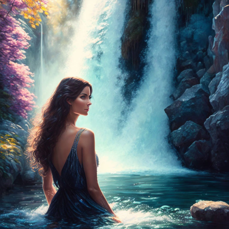 The Woman and the Waterfall