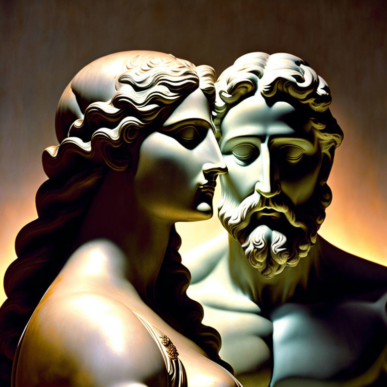 God Zeus and Mnemosyne