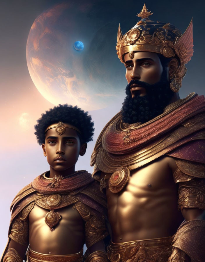 Mars with his son