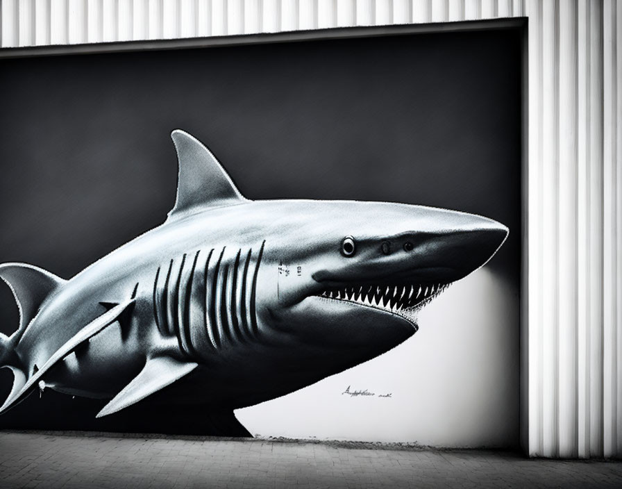 Shark on the wall