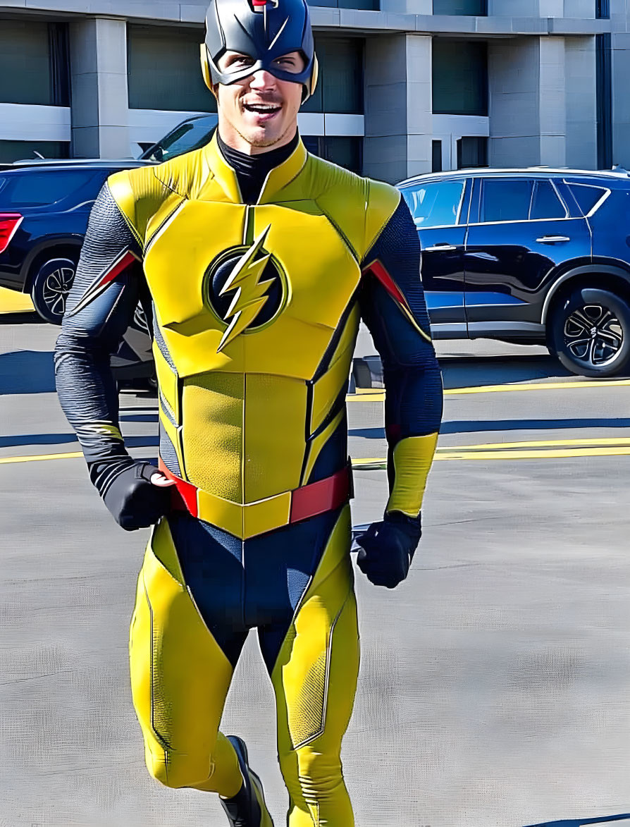 Grant Gustin as reverse flash 