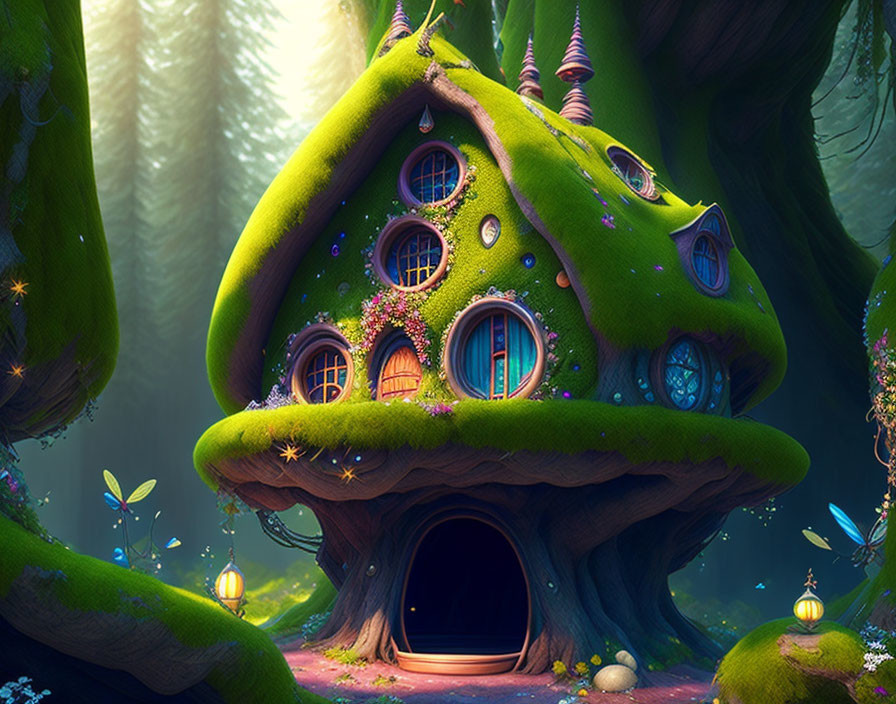 a very impressive home for fairies