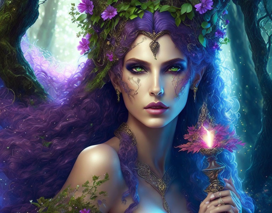 DRYAD, WITH MAGIC STICK, SENSUAL AND SEXI 