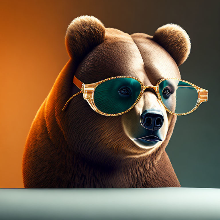 Bear with glasses