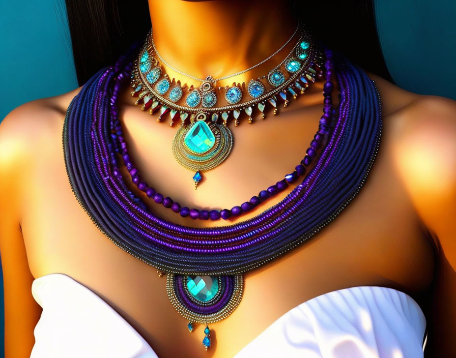 Purple necklace