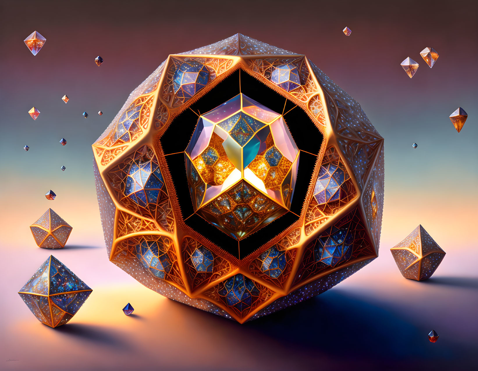 Crystal Icosahedrons