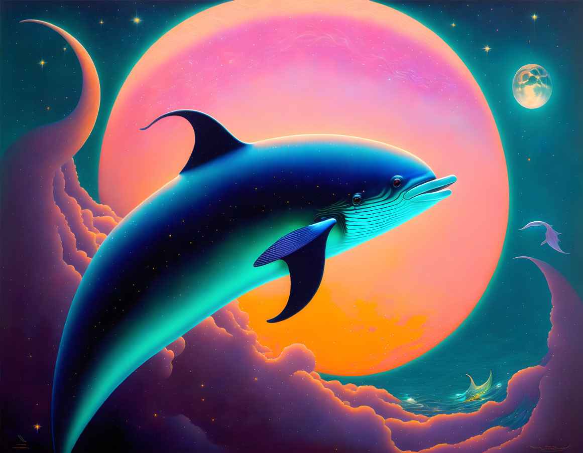 Dolphin surreal