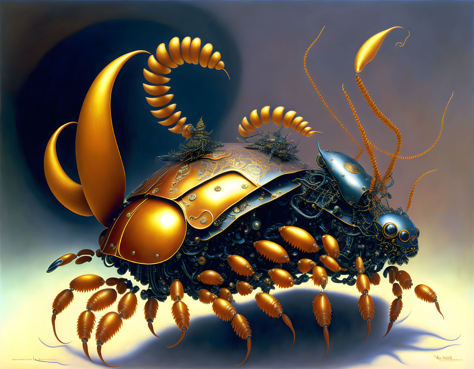 Surreal Mechanical Scorpion